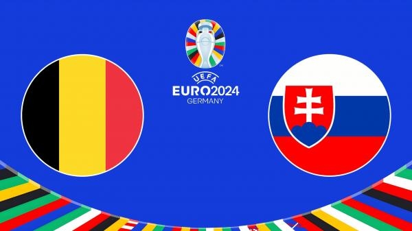 Nogomet, UEFA EURO 2024: Belgija - Slovačka, 1.pol.