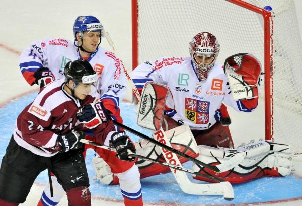 Hokej: Česko - Lotyšsko