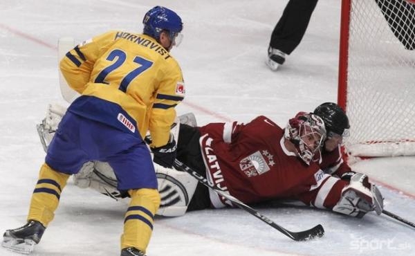 Hokej: Lotyšsko - Švédsko