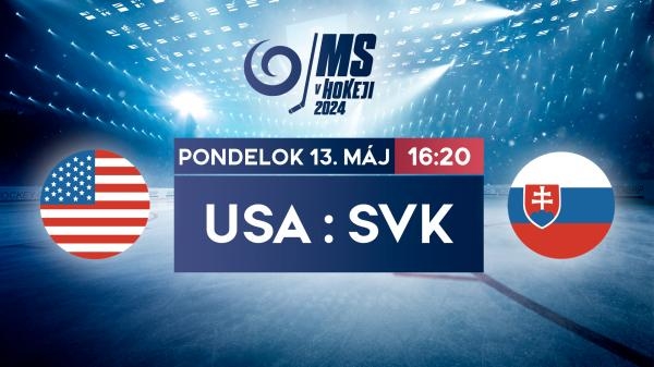 MS v hokeji 2024: USA - Slovensko
