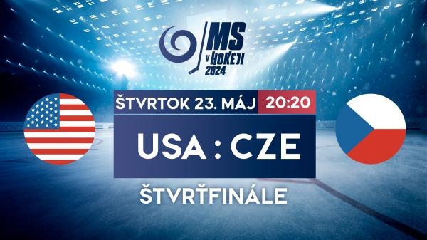 MS v hokeji 2024: USA - Česko